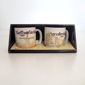 Starbucks Netherlands & Amsterdam Global Icon Collector Demitasse 3 oz - NEW